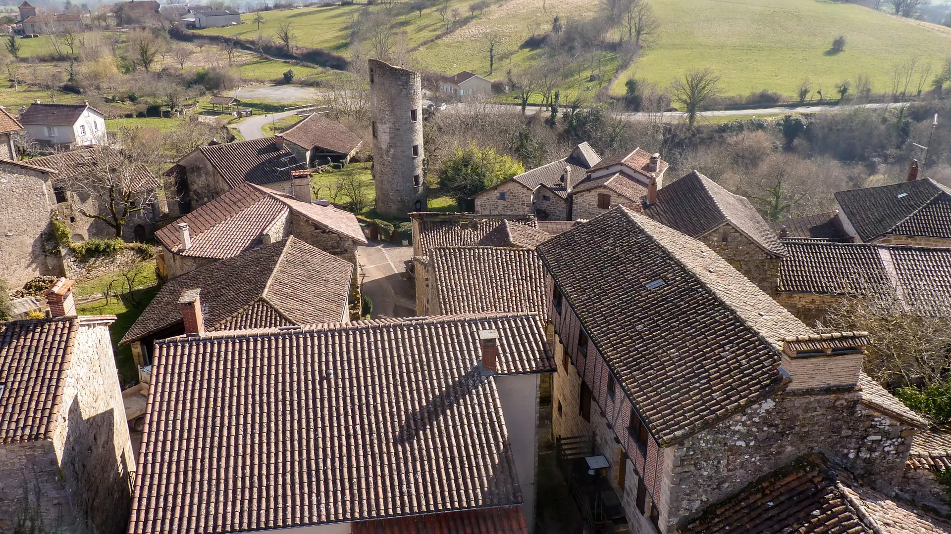 Village de Cardaillac en hiver