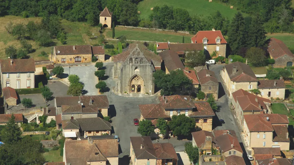 Vue aérienne de Montcabrier