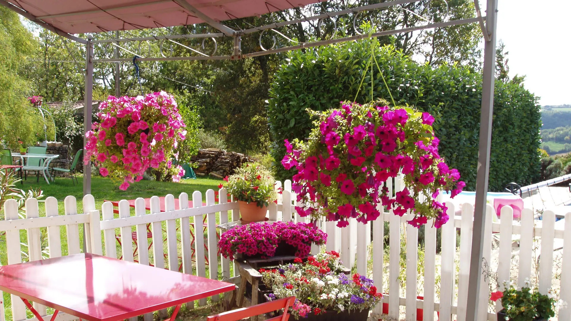 La terrasse fleurie