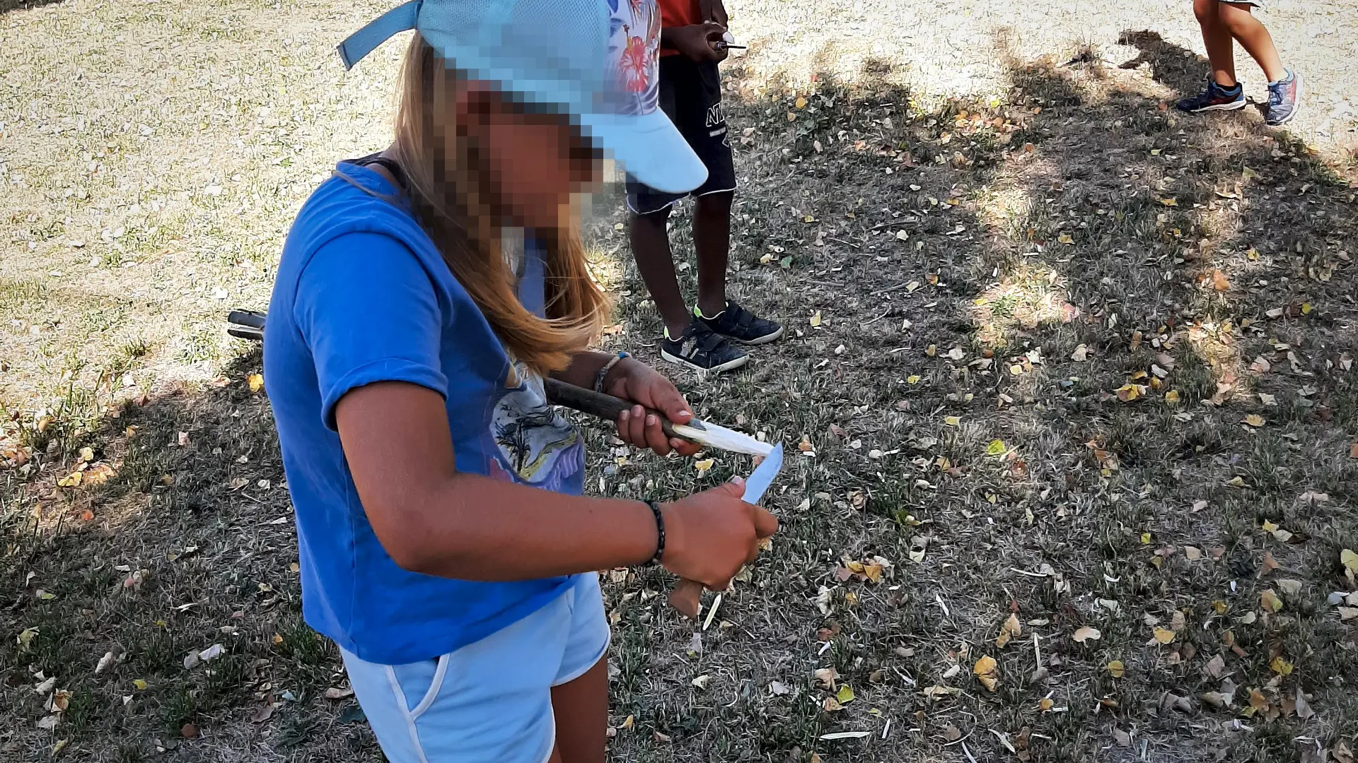Atelier pédagogique bricolages en pleine nature