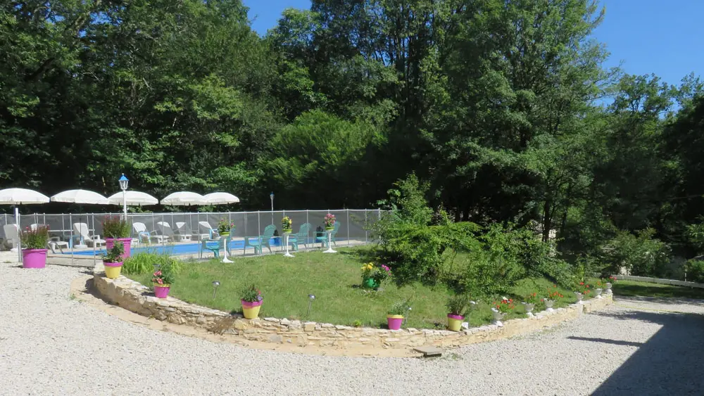 accès piscine