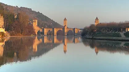 bandeau pont valentré hiver