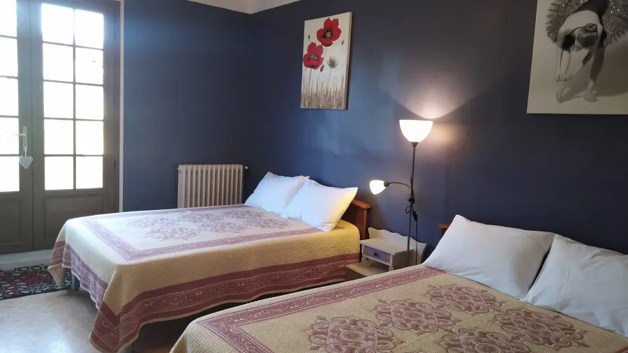 chambre 2 lits double