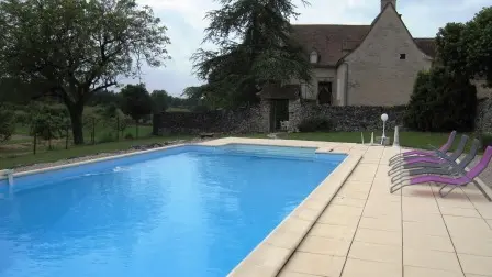 depuis la piscine