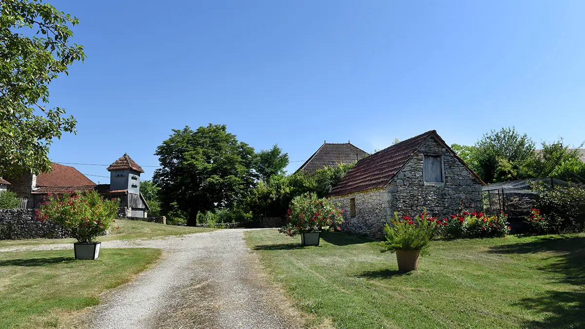 extérieur du gite en été