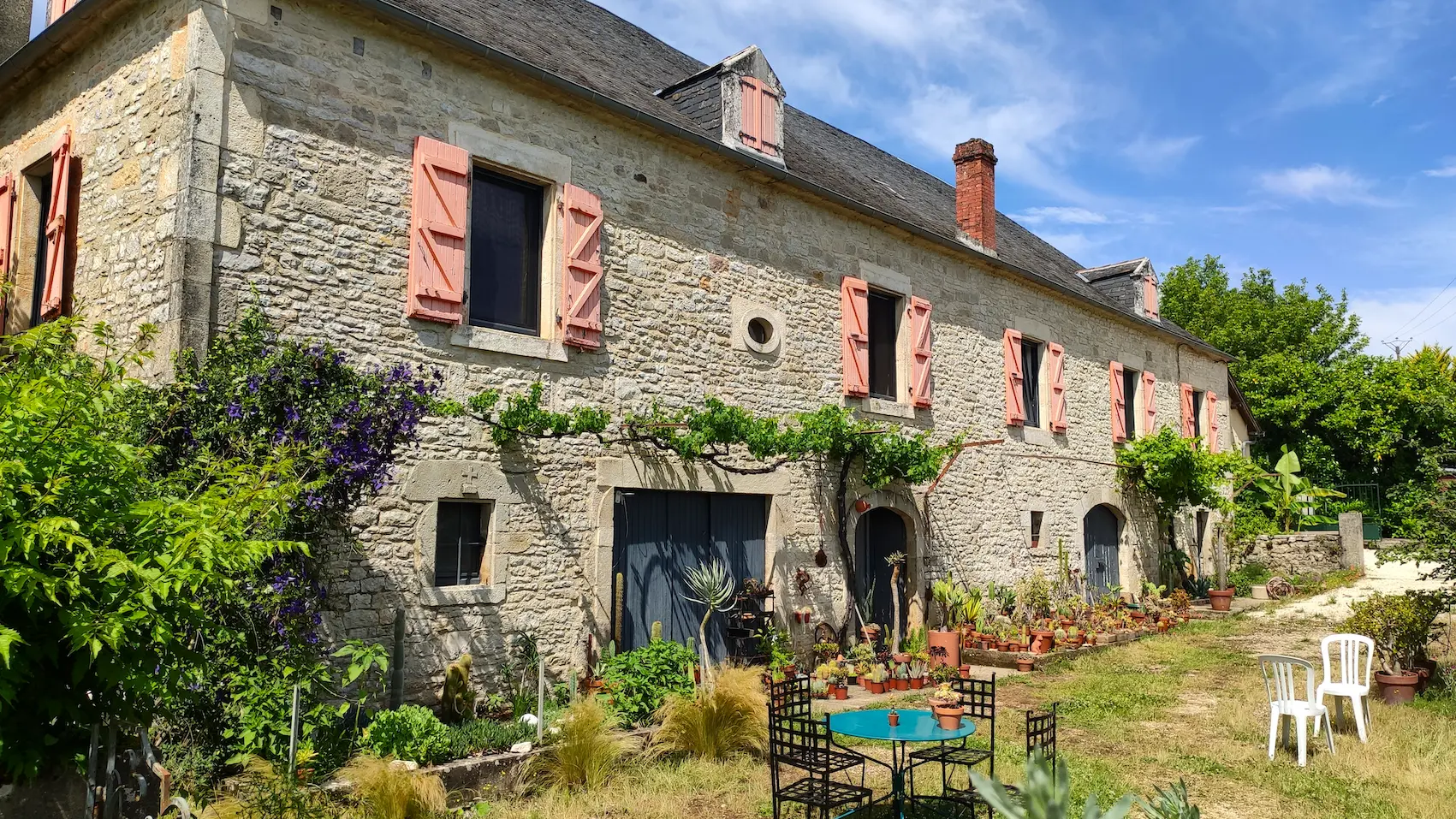 Facade sud de la maison