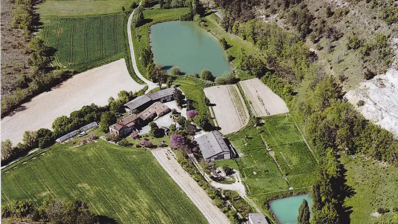 ferme de peyreches -vue d-avion