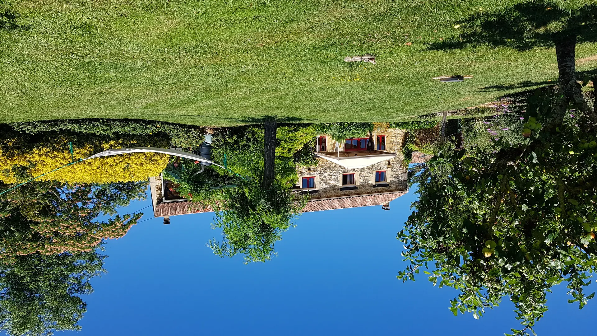 Vue du jardin a la maison