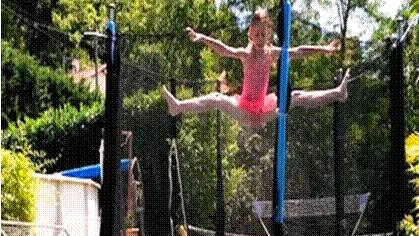 trampoline ( jardin niveau 1)