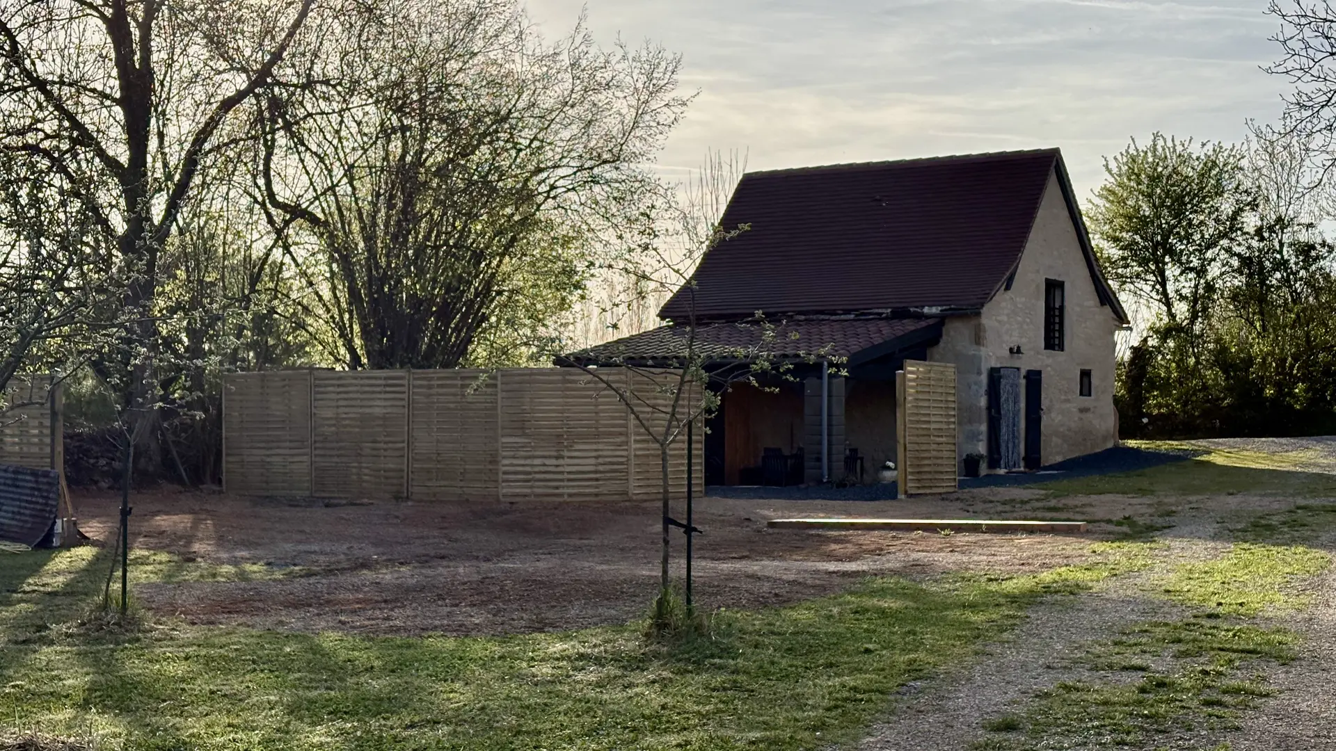 l'extérieur du gîte