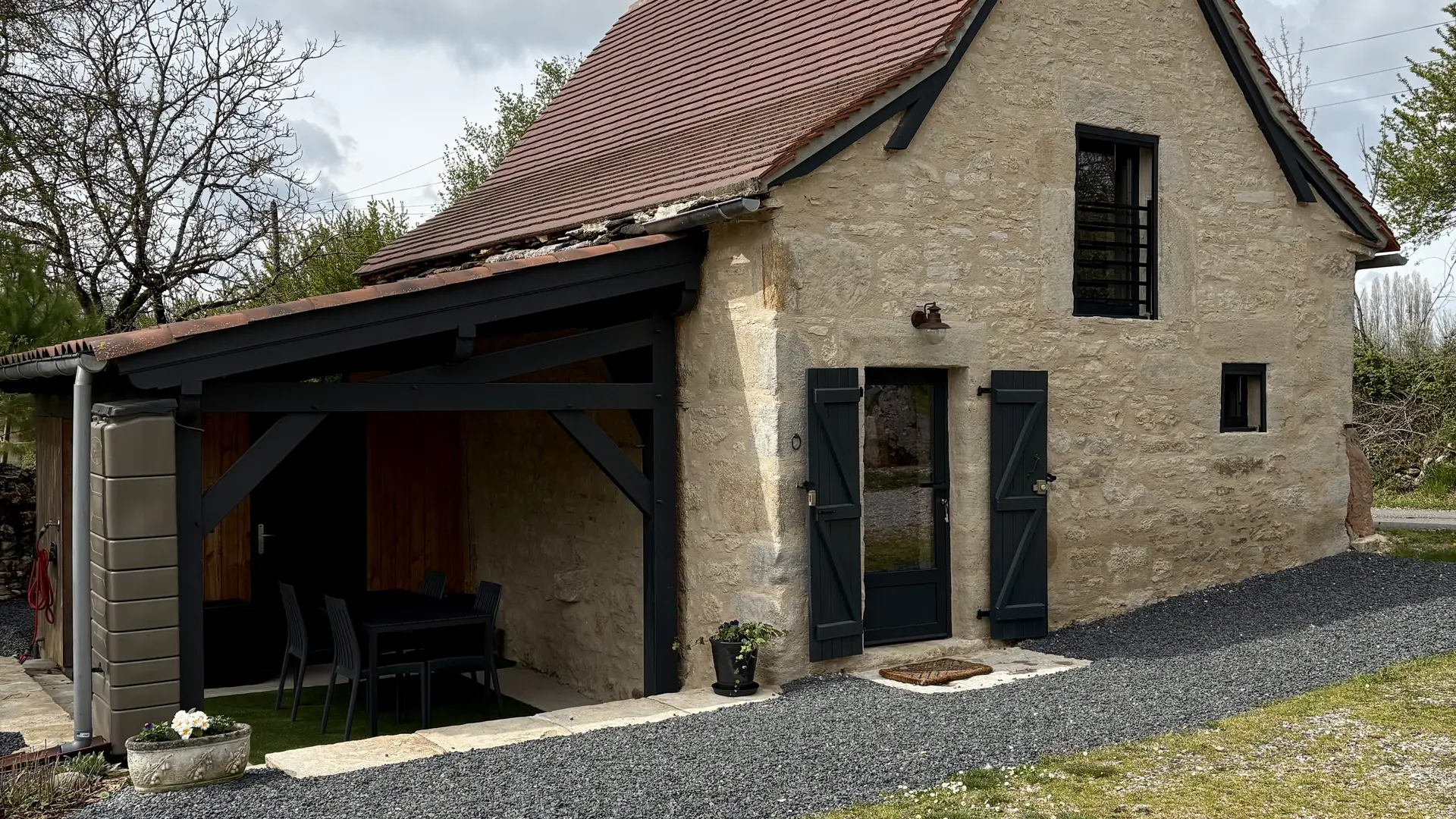 la vue du gîte côté Est