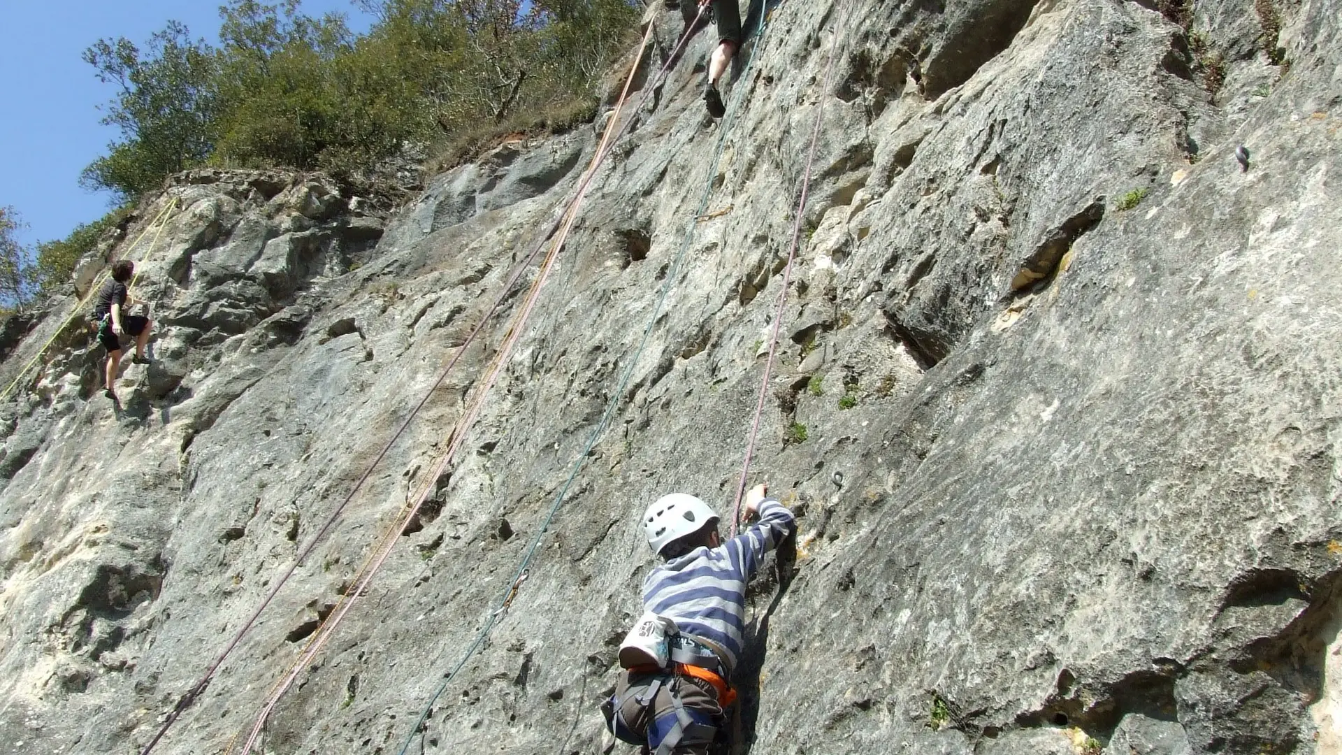 la falaise aux corbeaux - Les Grimpeurs de Noblat