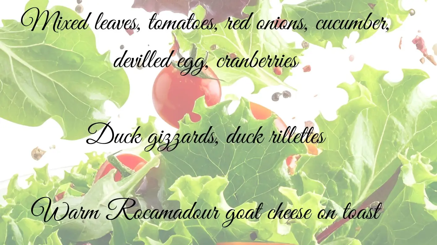 la salade du moment