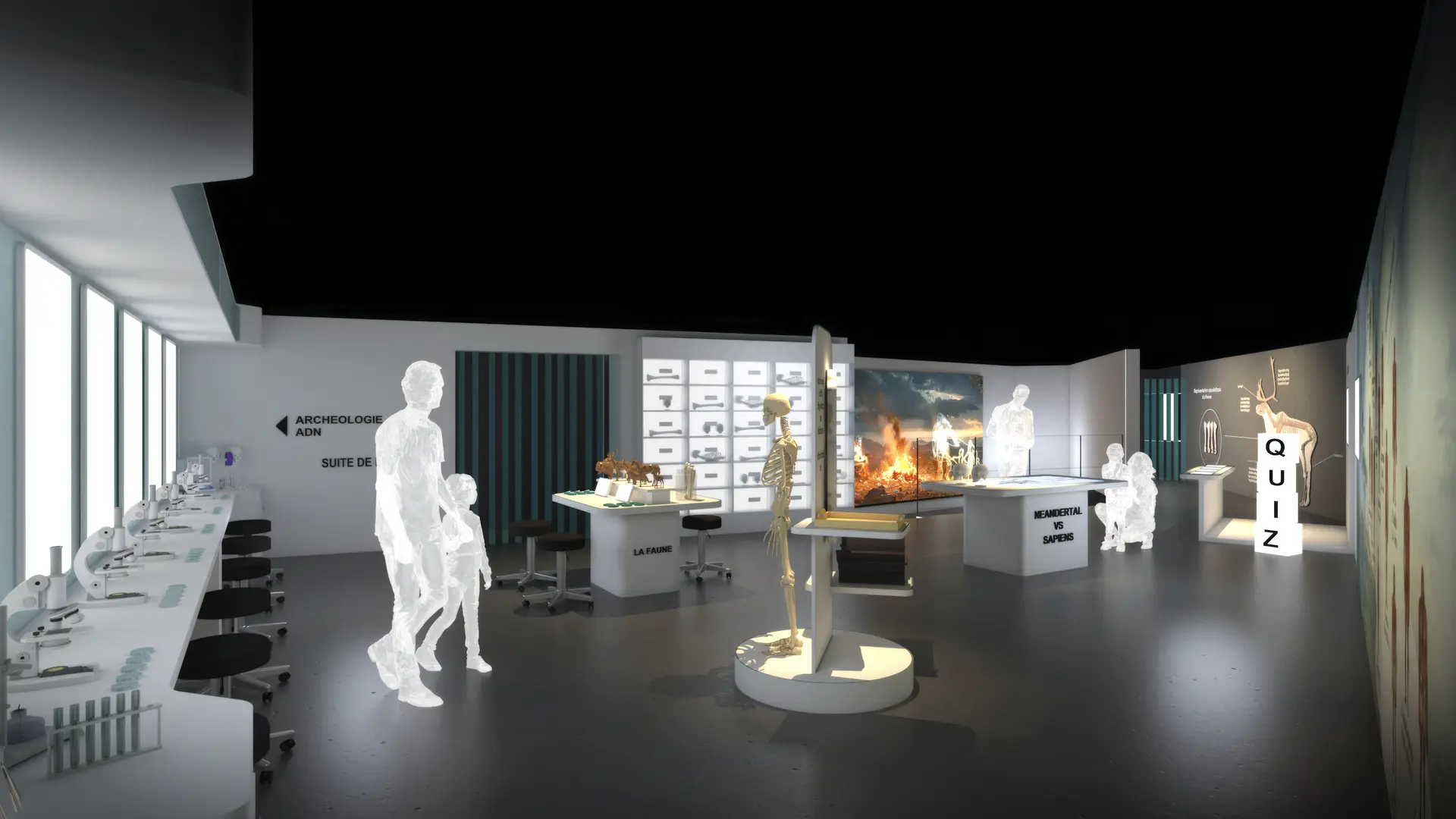 La salle du laboratoire