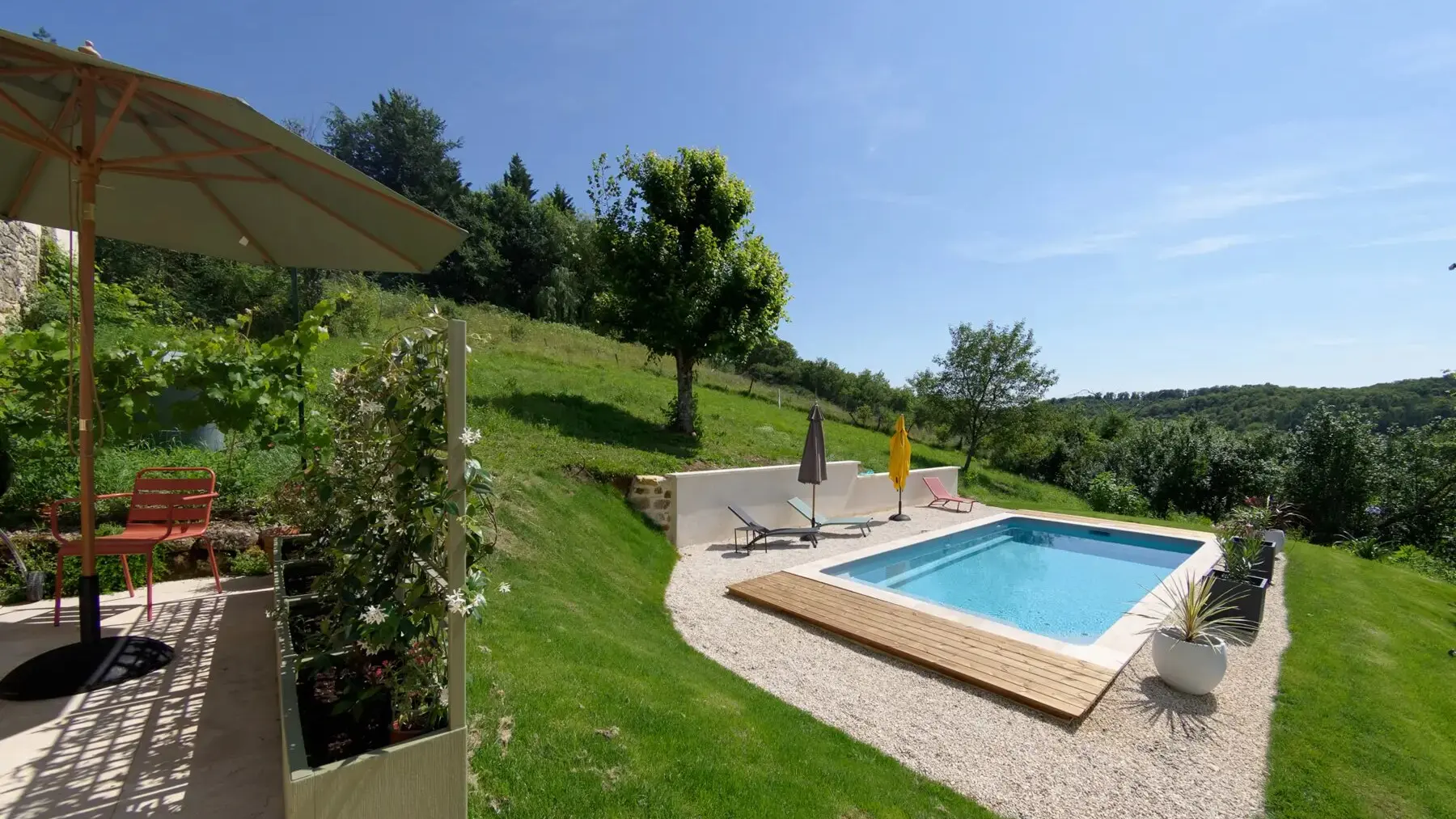 Gîte Bouriane & Quercy - Piscine