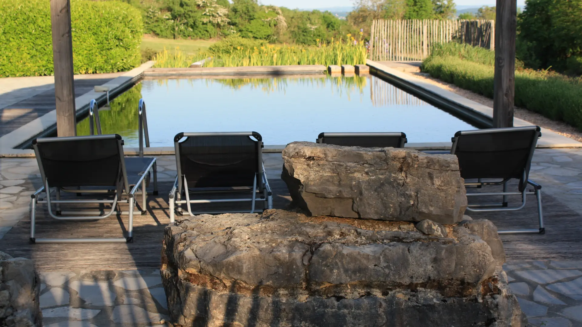 piscine bio avec terasse