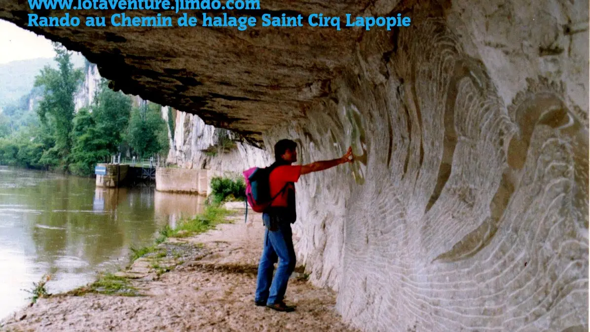 rando Lot 46- chemin de halage à Saint Cirq Lapopie.