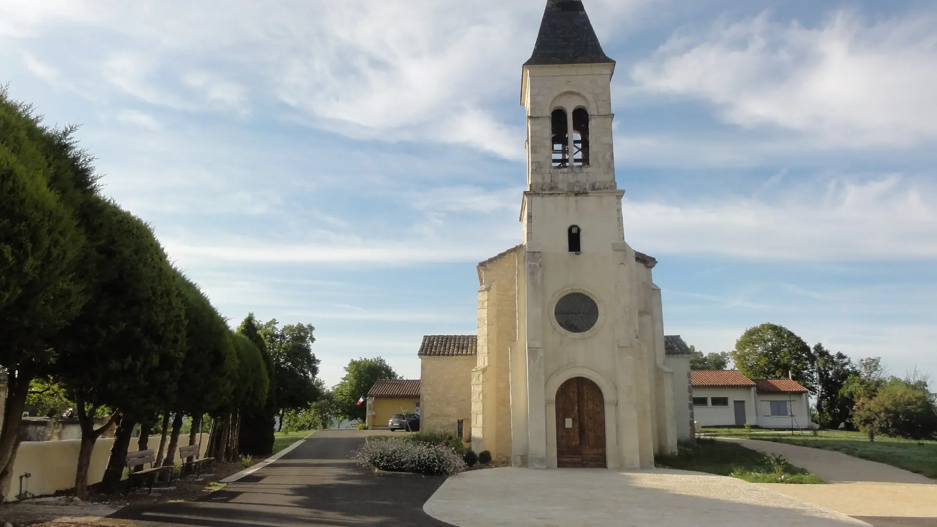 splanade église de Montlauzun@MA Cambe