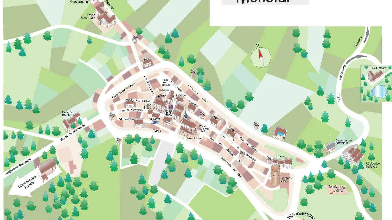 Monclar d'Agenais_plan de bourg