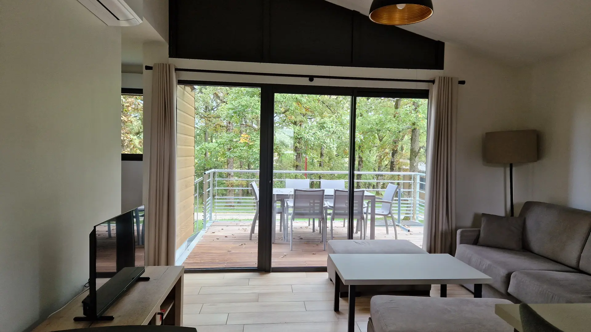 Intérieur d'un chalet du Clos des Chênes