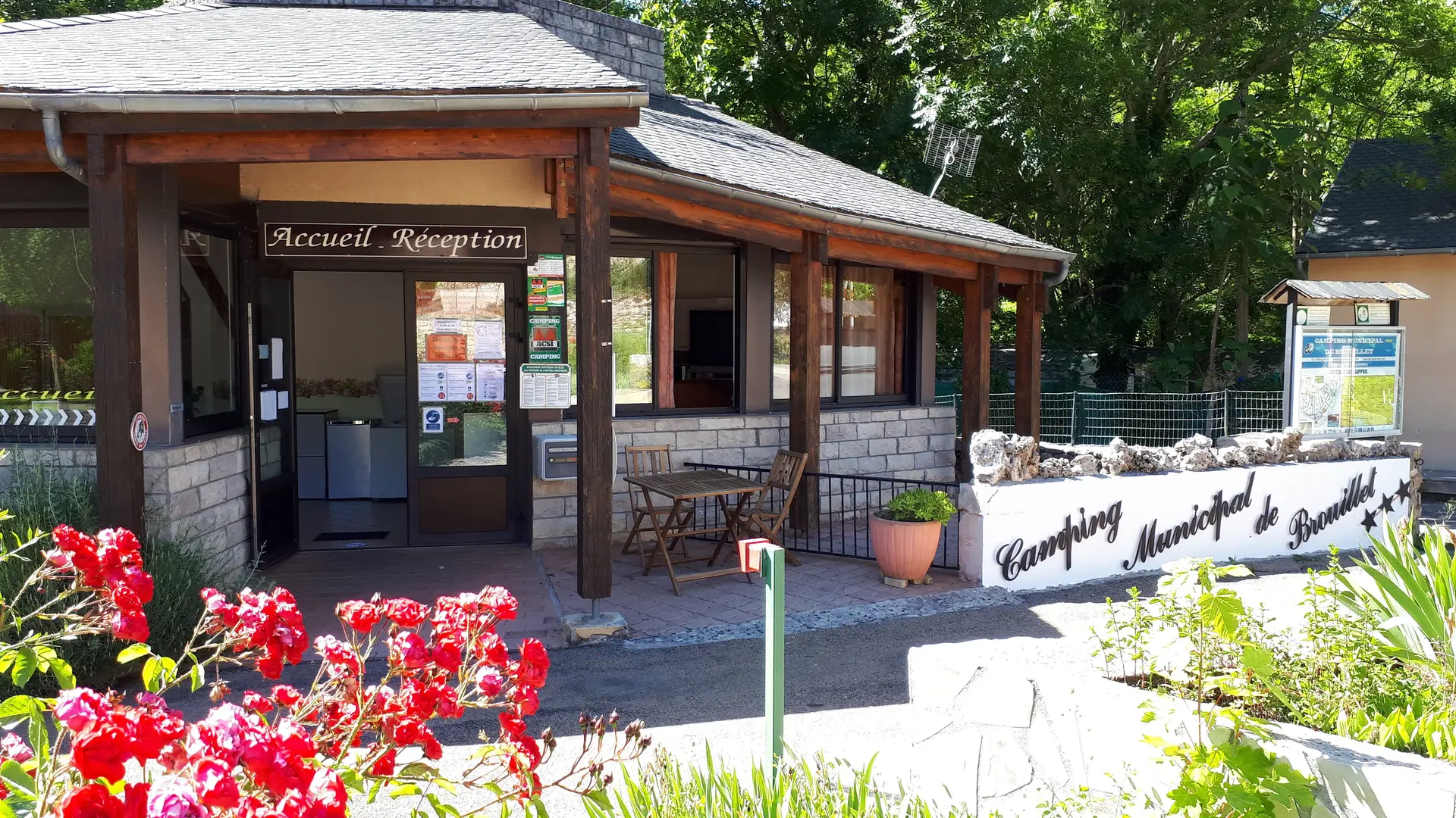 accueil du camping