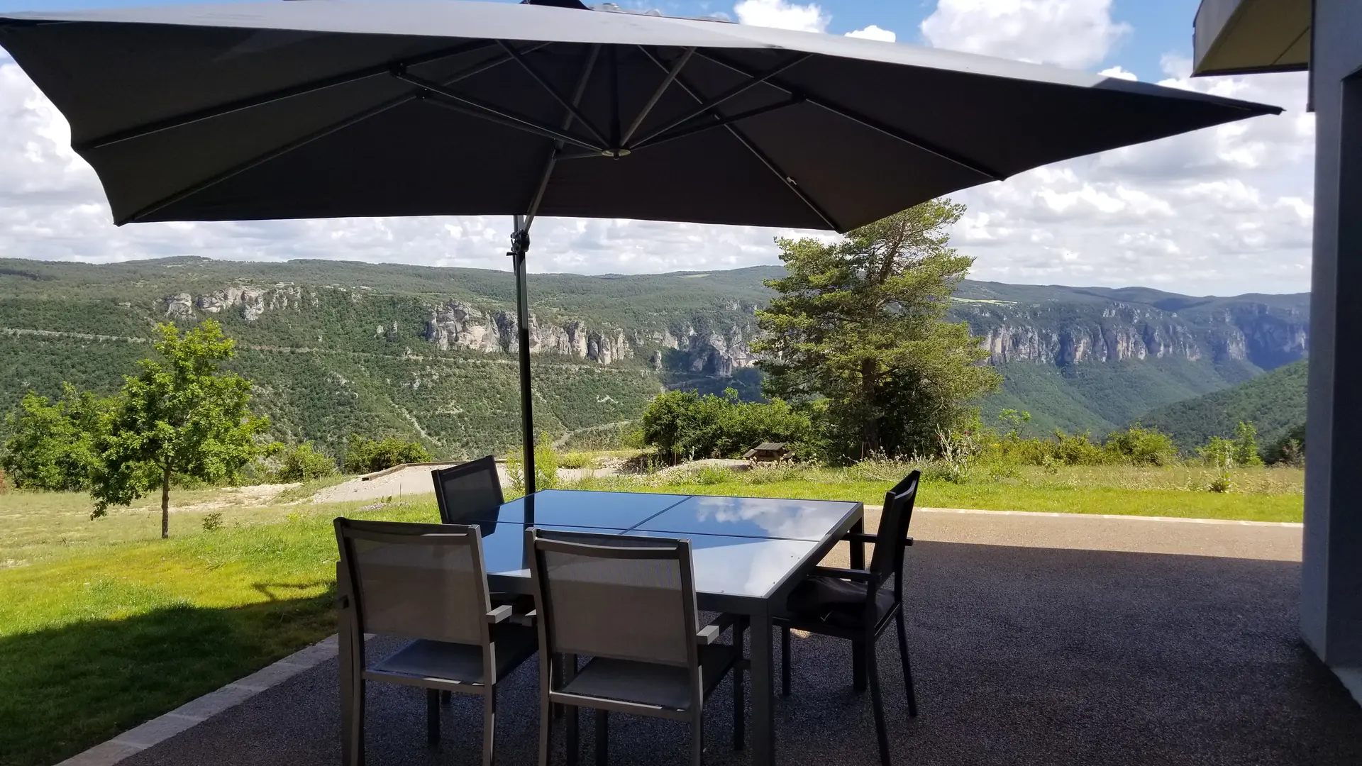 Vue de la terrasse  - Le Balcon des Gorges