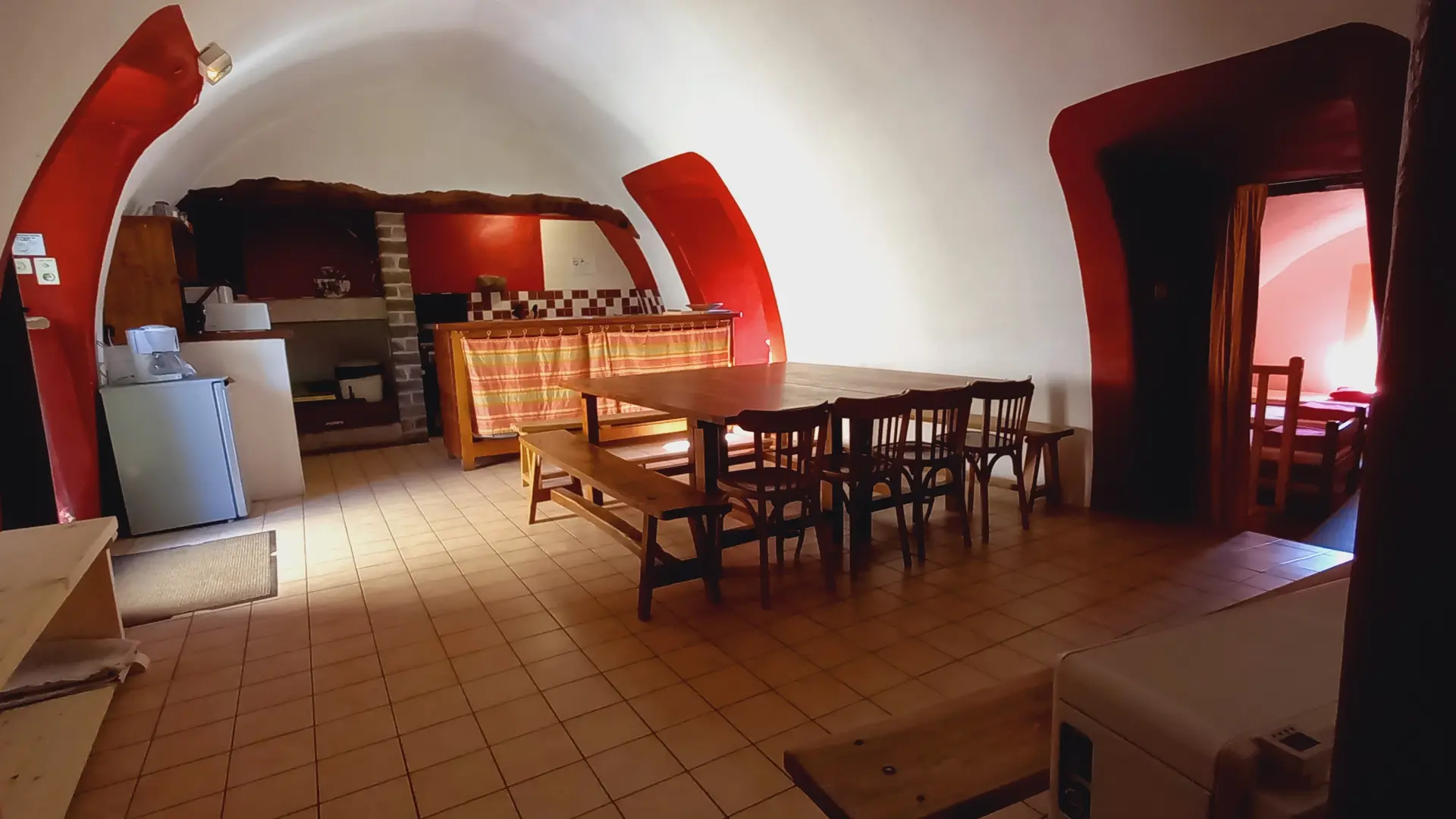 pièce commune, cuisine