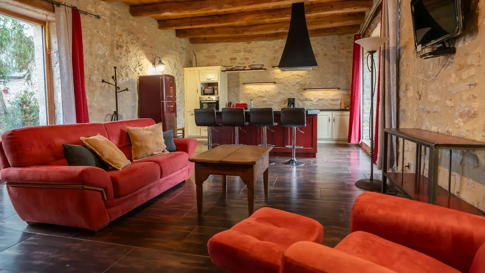 Pièce à vivre - Gîte de l'Atelier