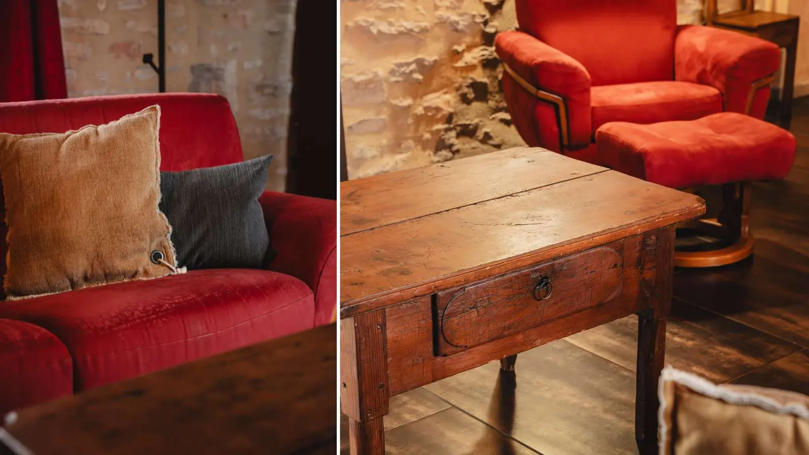 Pièce à vivre - Gîte de l'Atelier