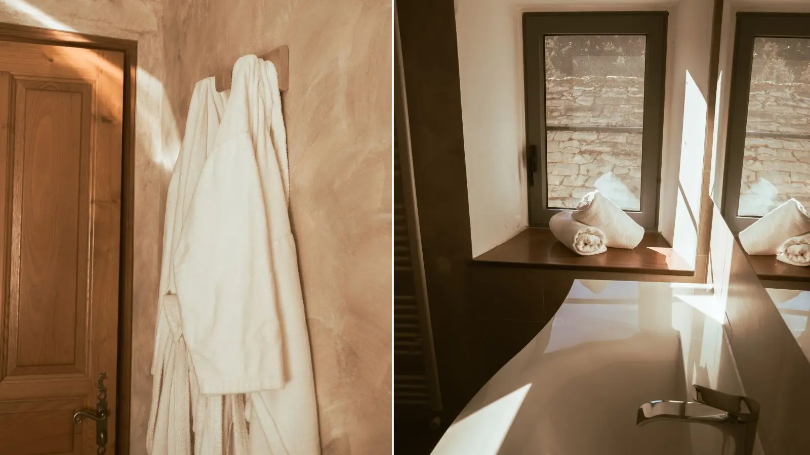 Salle de bain de la chambre double - Maison Caussenarde