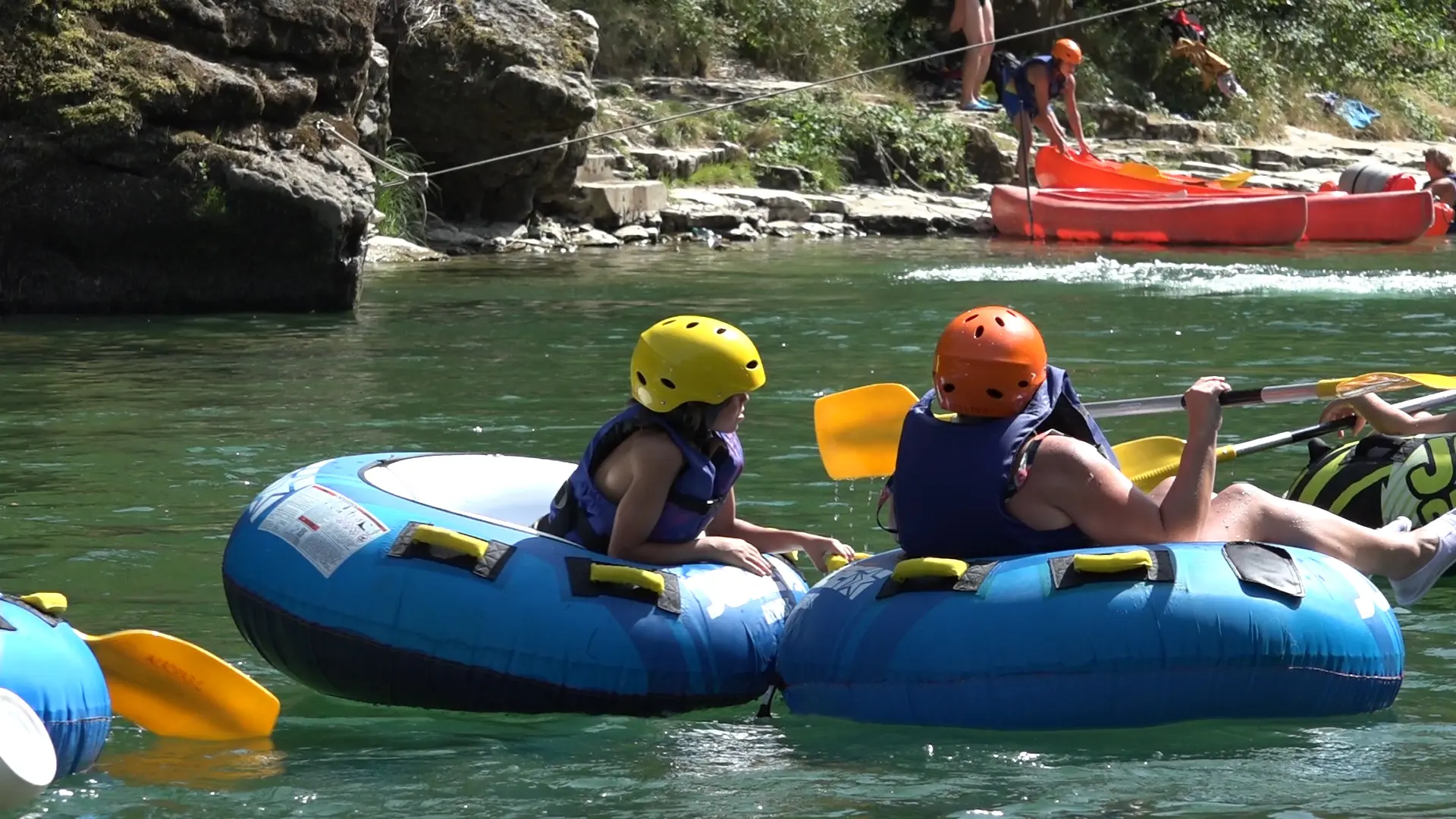 Tubing - canoë de l'Acroparc du Mas