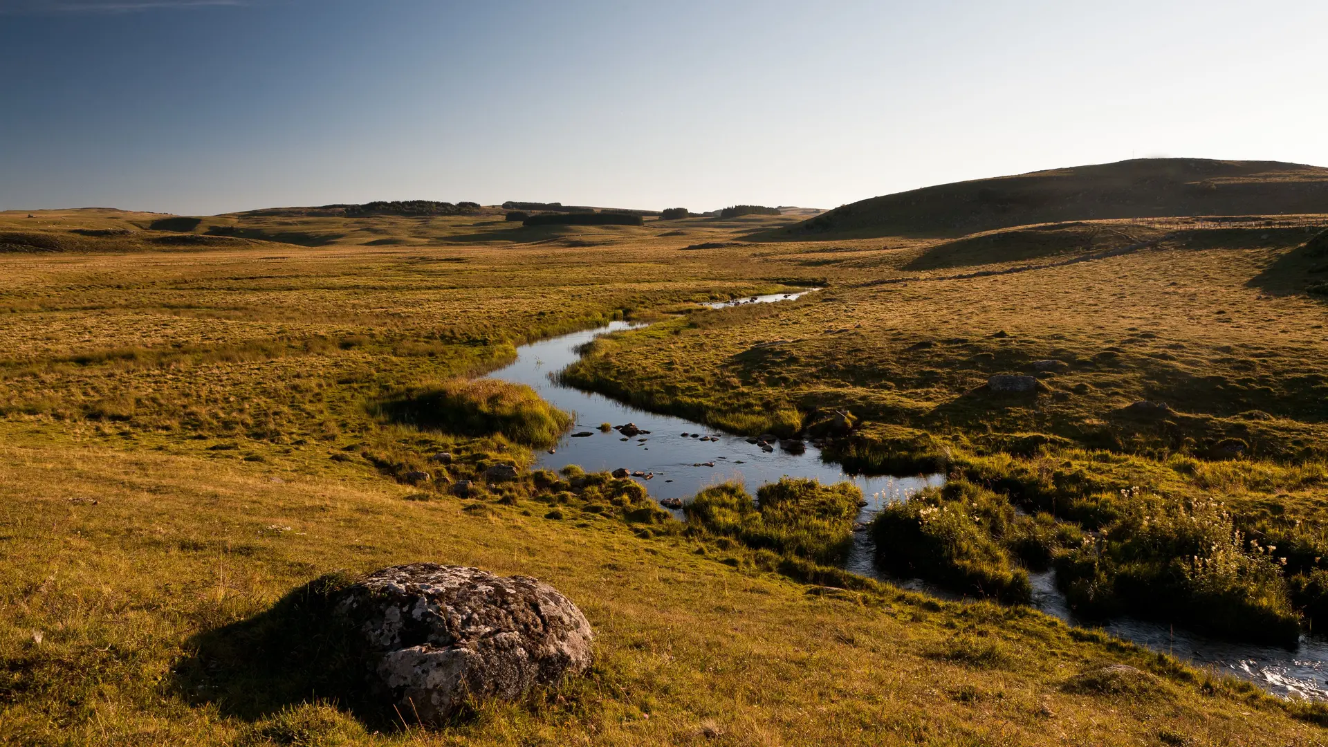 Landscape of Aubrac in Lozere