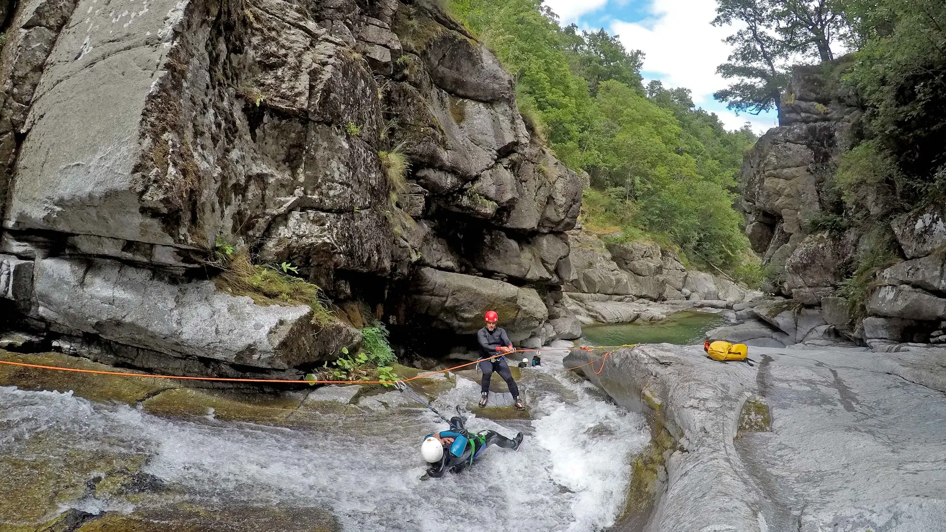 Canyoning sportif, Tapoul - Toboggan guidé