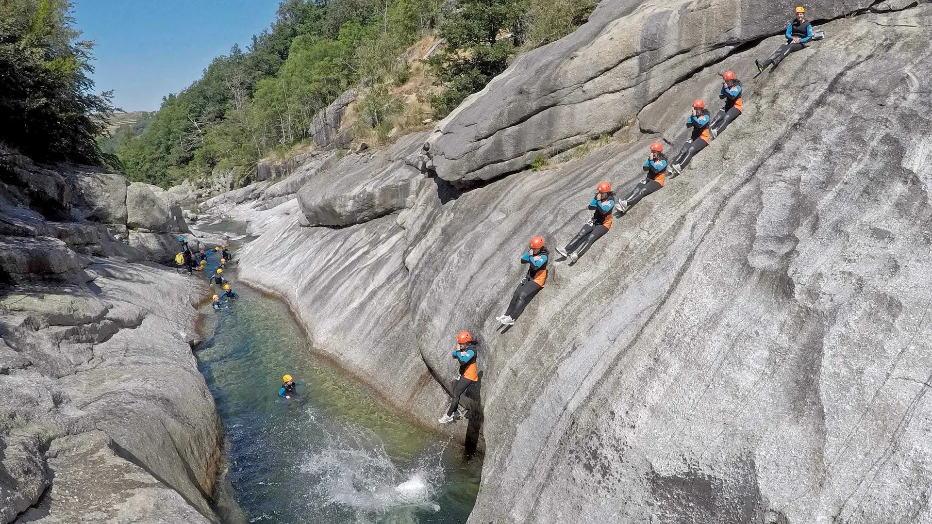 Canyoning Famille - Toboggan sec