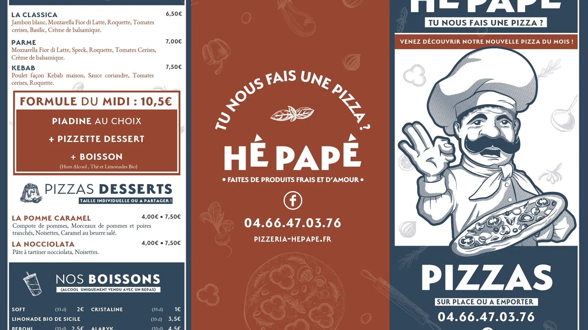 Boissons et Piadines