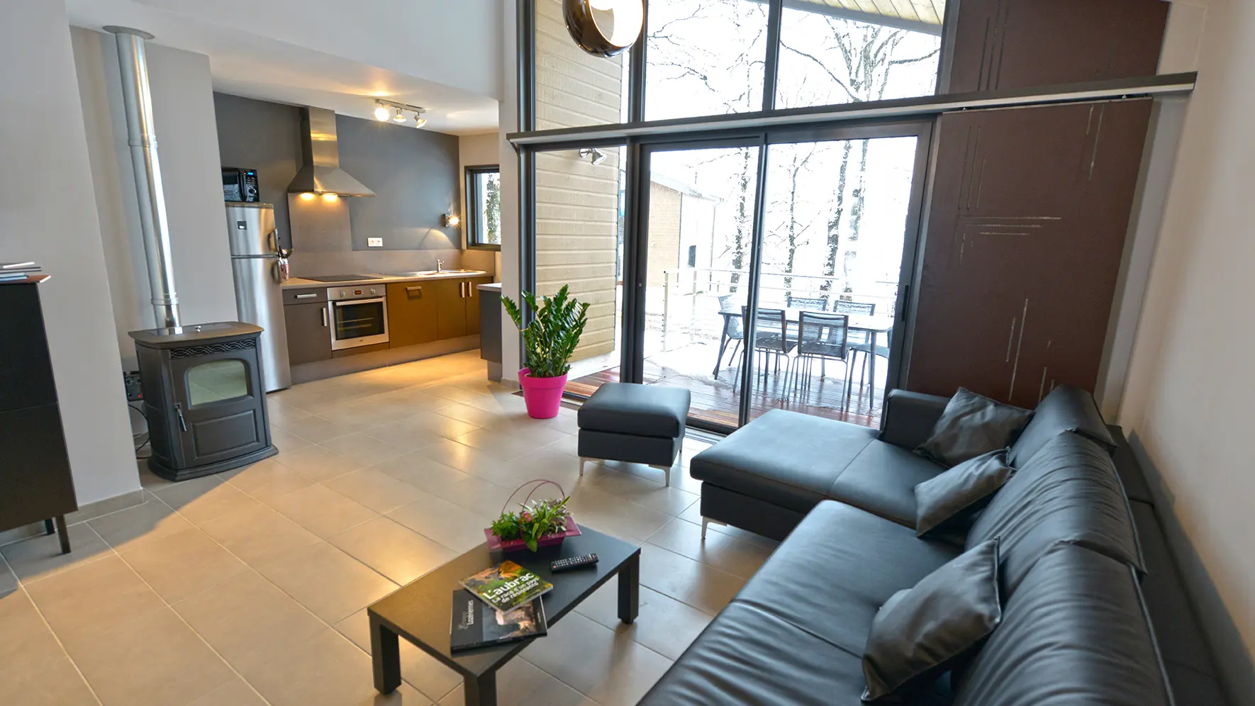 Salon chaleureux Le Clos des Chênes