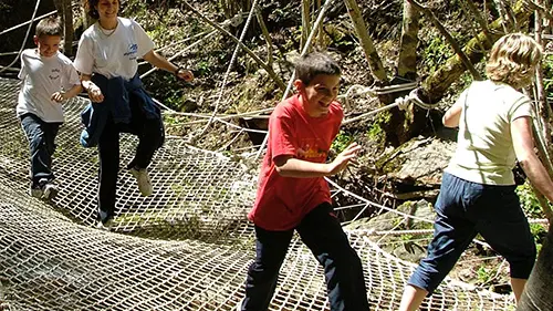 Le filet sur le ruisseau