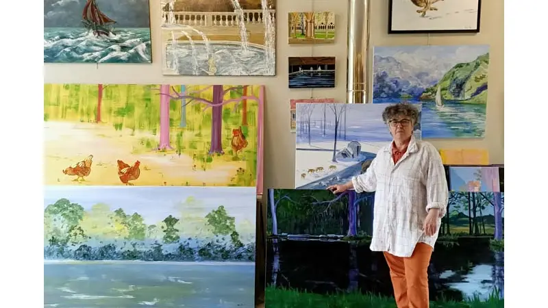 Artiste-peintre Amélie ROMET - Saint-Céneri-le-Gérei