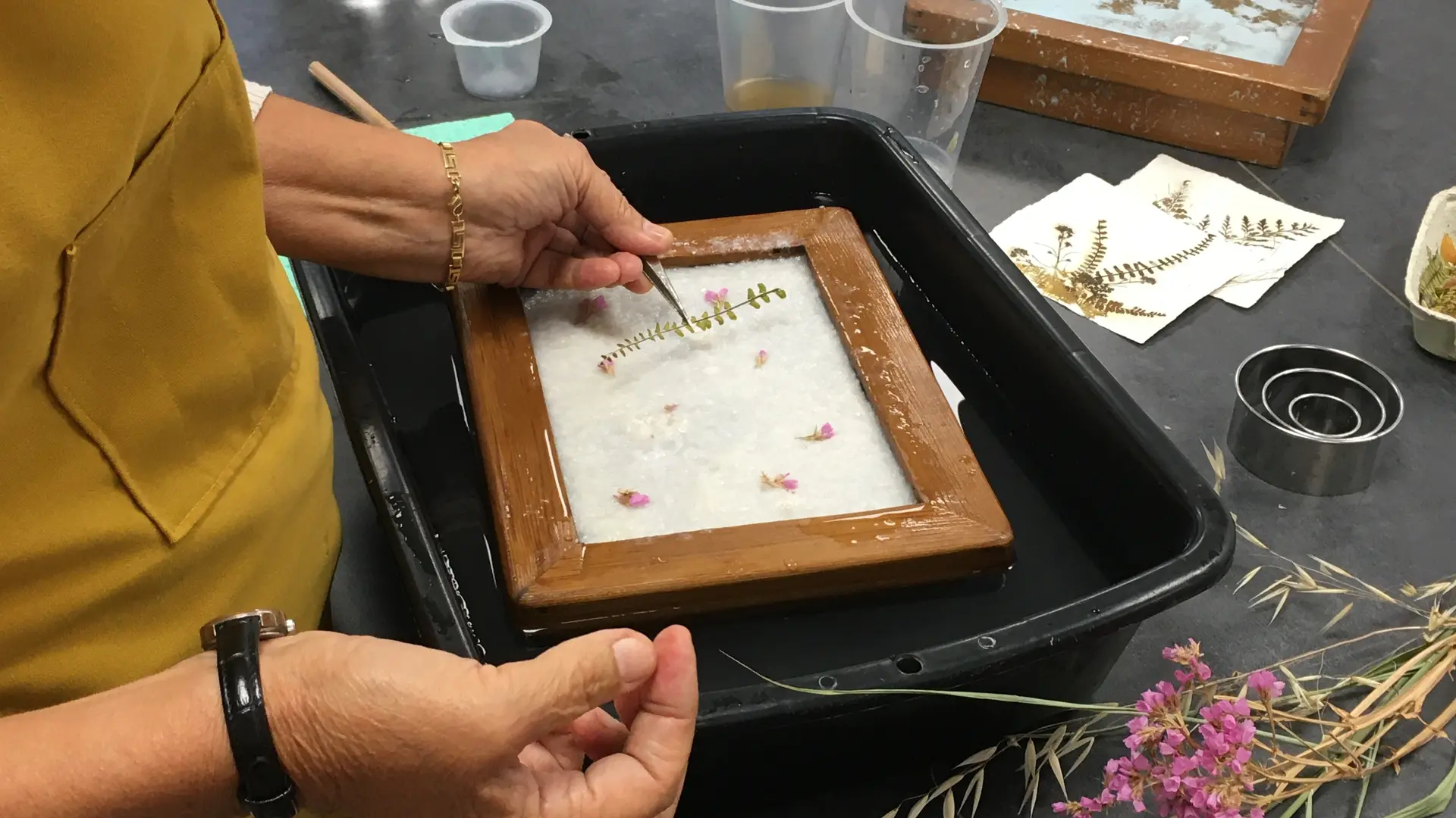 Atelier Fabrication de papier recyclé