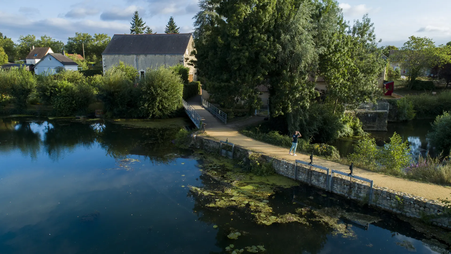 Vue aérienne Moulin de la Bruère