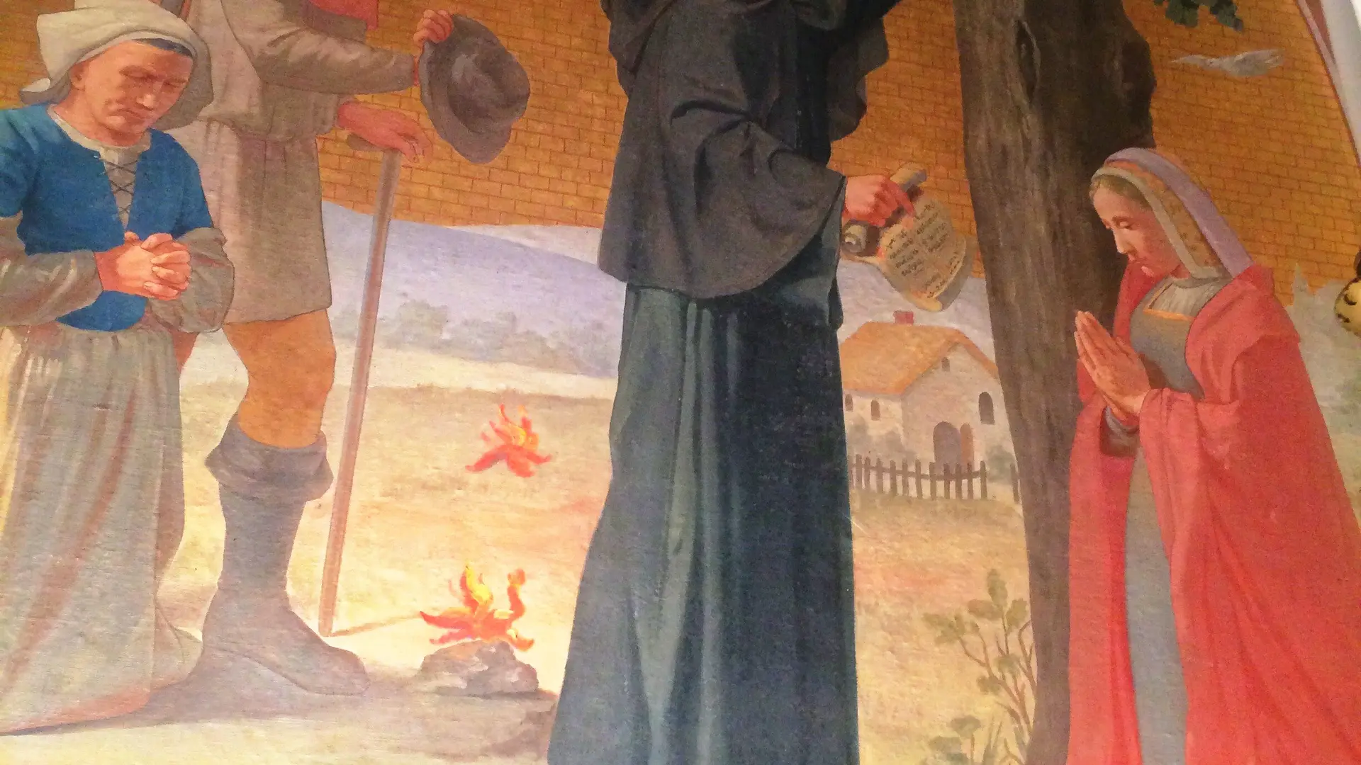 1494 : le Curé de Vion, James Buret, dépose la statue dans le chêne mystérieux