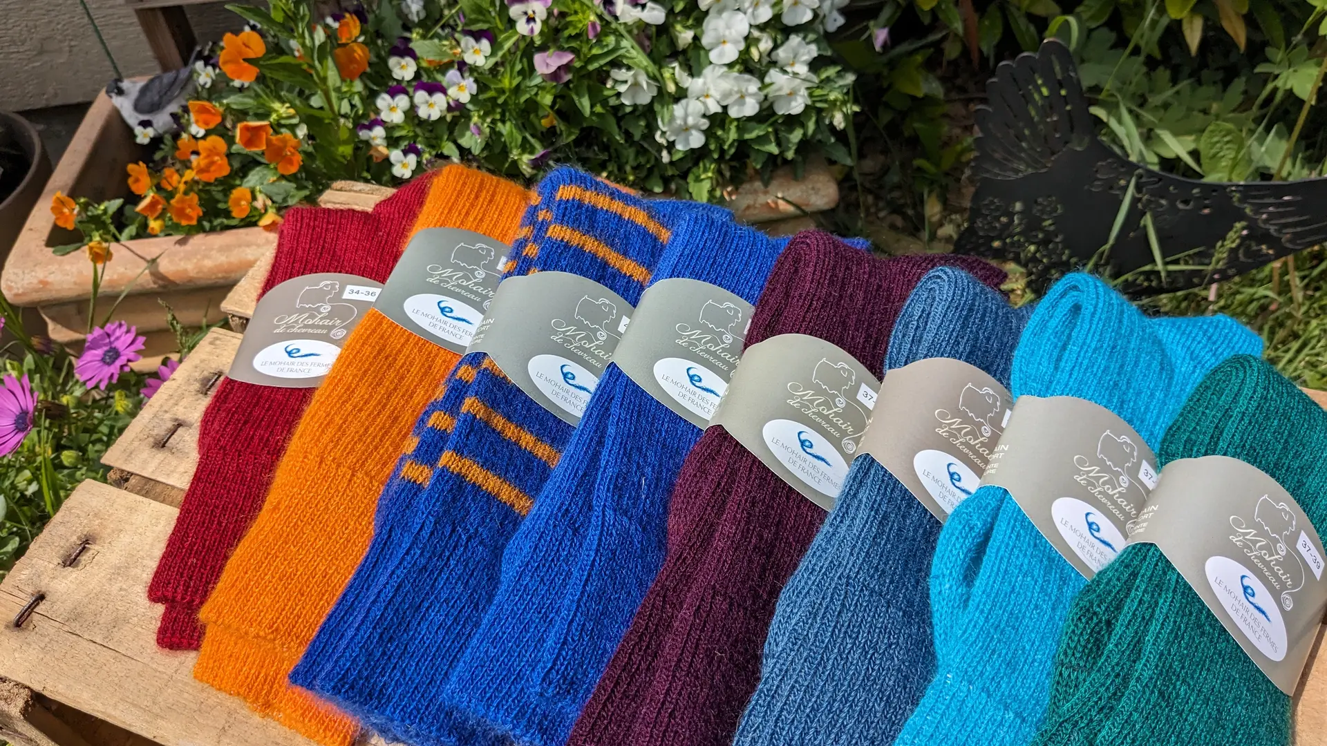 Chaussettes en laine Mohair
