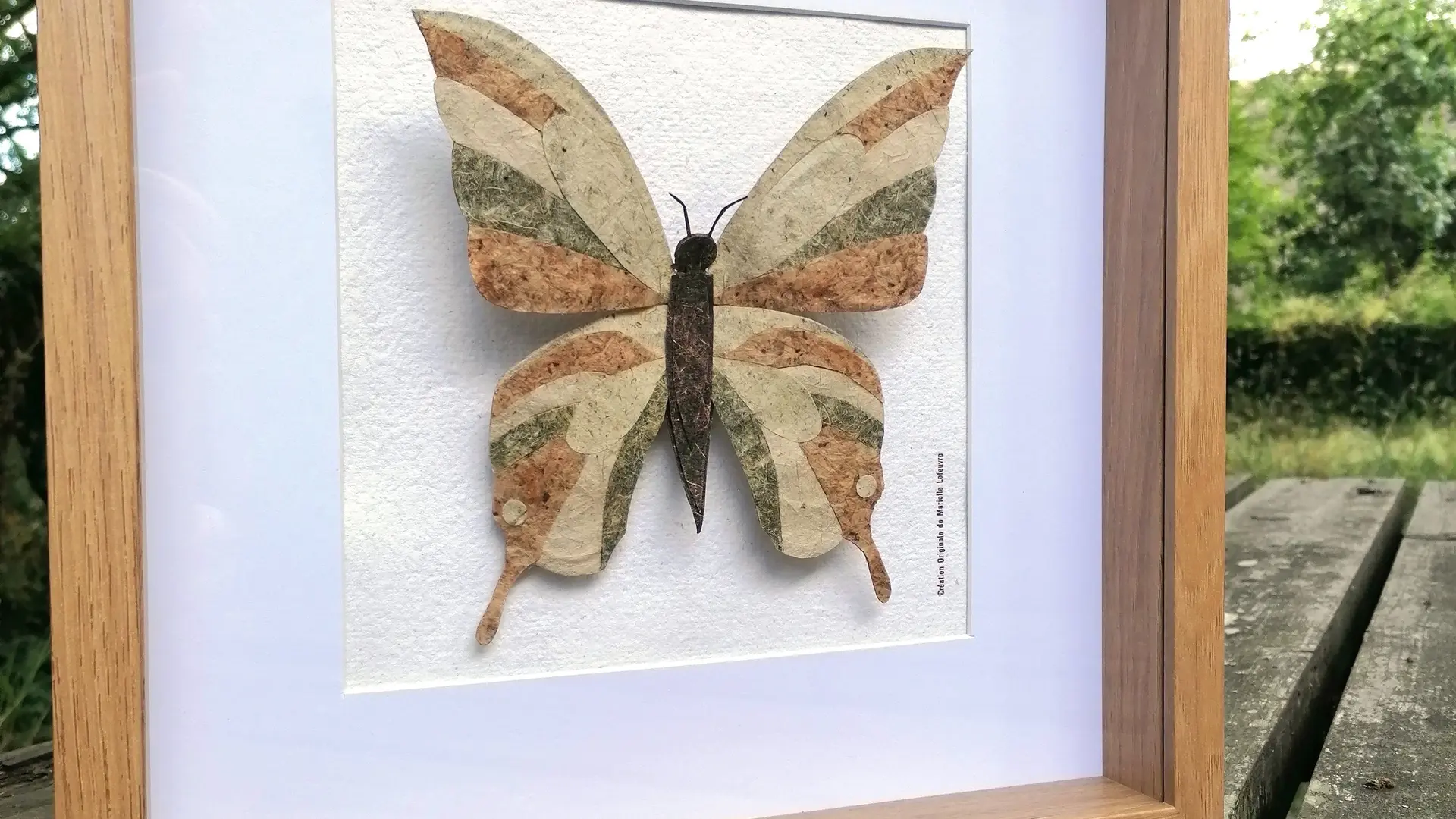 Papillon en papier végétal