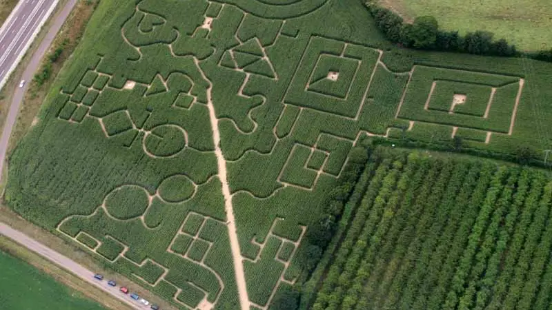 2013_Bricqueville_Labyrinthe_vue aerienne