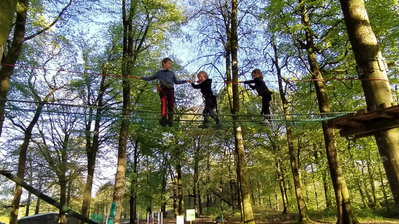 Accrobranche etape en foret hebergement insolite