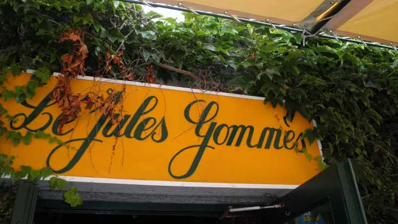 Regnéville Restaurant Le Jules Gommès enseigne