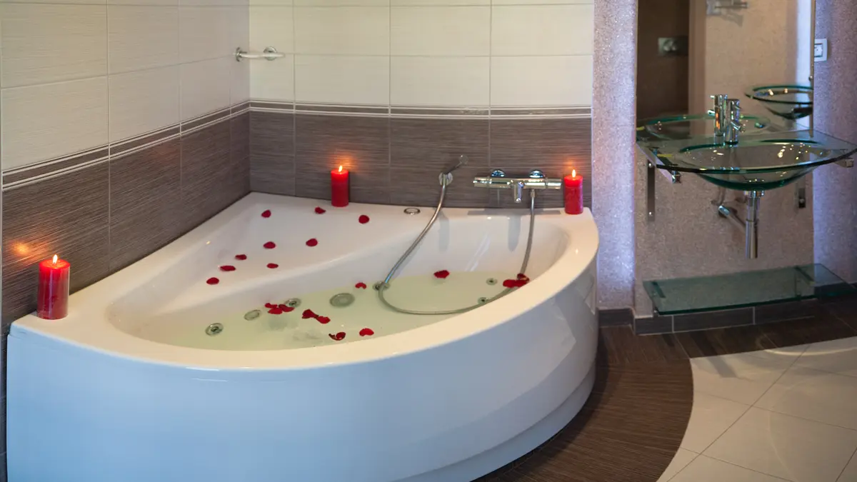 Salle de bain romantique