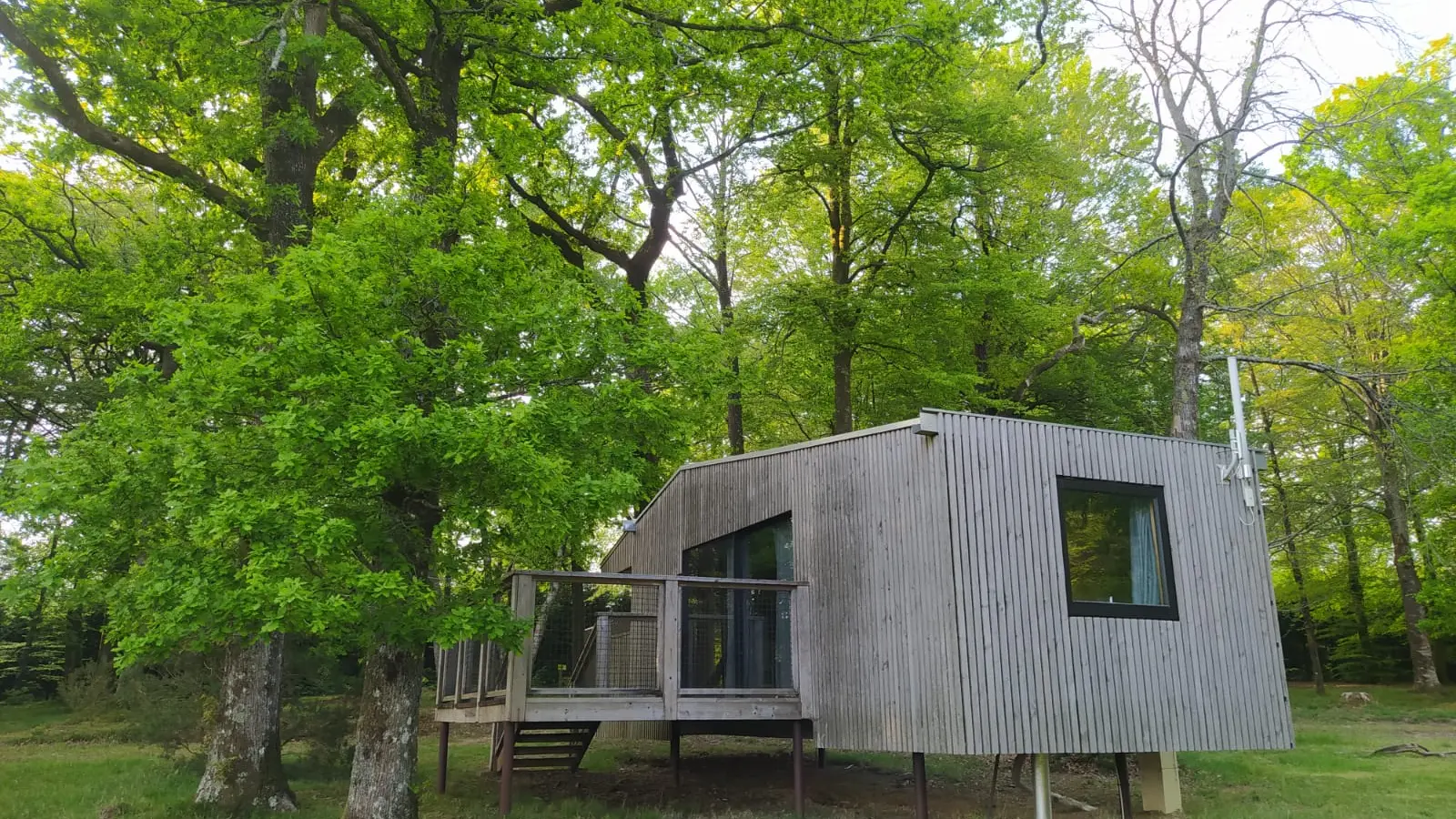 Lodges terrasse chalet normandie