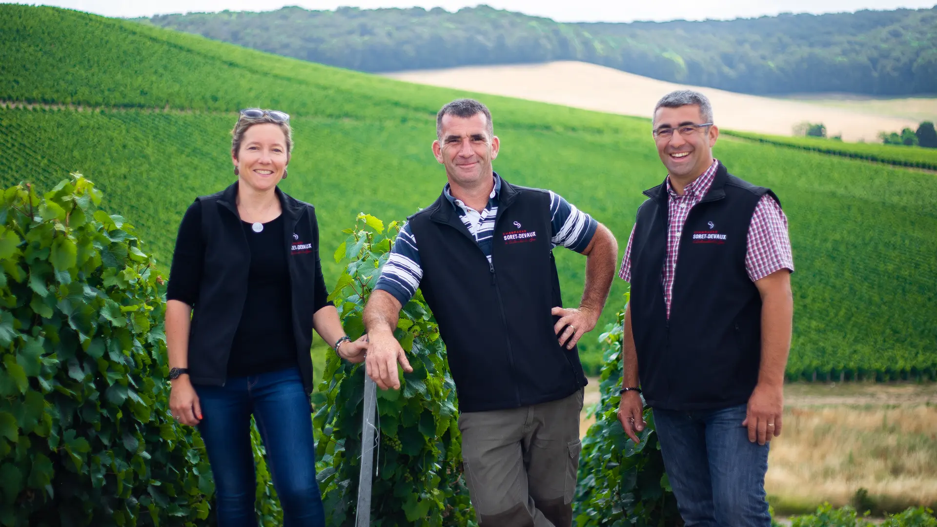 Aurore, Loïc et Romaric vous attendent au domaine !