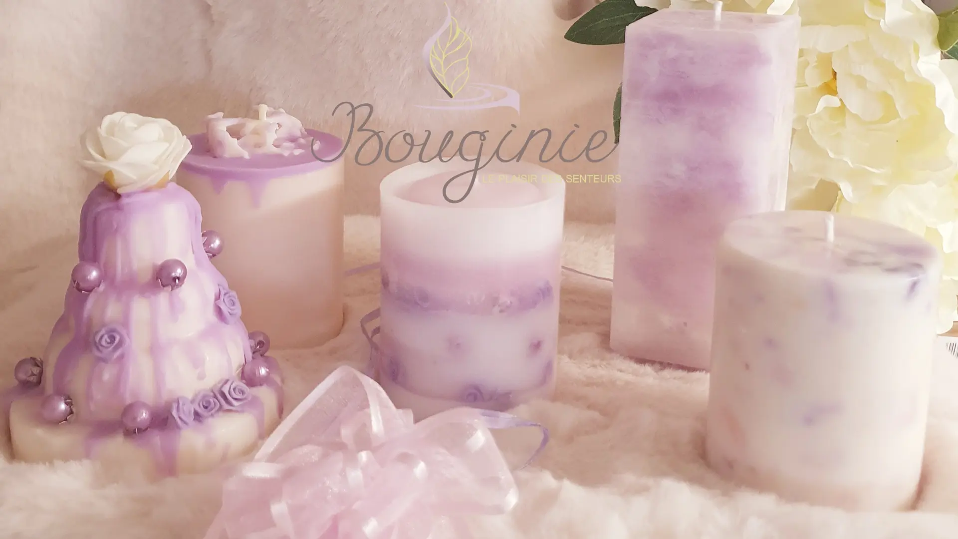 Bougies violettes